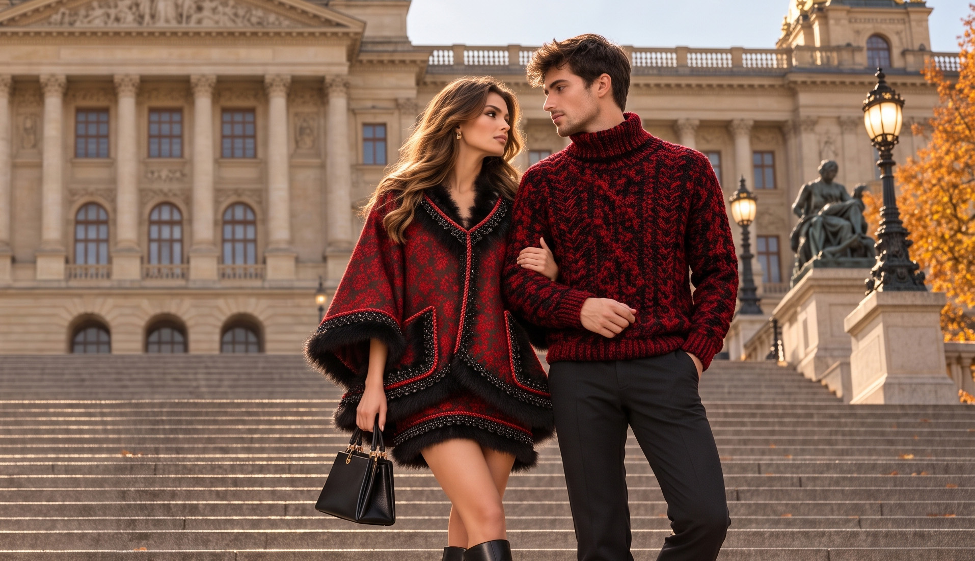 Tipy na podzimní outfit: Kouzlo vařené vlny a extravagance žakáru