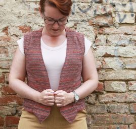 Manšestrové kalhoty a vesta