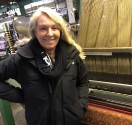 Sarah Arthur v tkalcovně Marlen