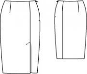 Sukně rovná pod kolena