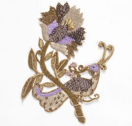 Aplikace páv/velký květ levandulový