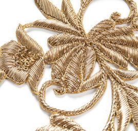 Květinová aplikace větší zlatá