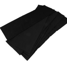 Elastický polyesterový náplet žebrovaný tunel 16x90-110cm černý