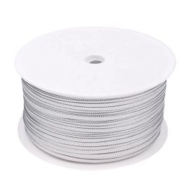 Dutinka leonská s lurexem hladká 2,5mm stříbrná