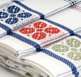 Kuchyňské utěrky, 3 ks, 45×65cm, 100% bavlna, mix barev