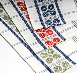 Kuchyňské utěrky, 3 ks, 45×65cm, 100% bavlna, mix barev