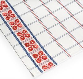 Kuchyňské utěrky, 3 ks, 45×65cm, 100% bavlna, červená