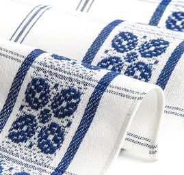 Kuchyňské utěrky, 3 ks, 45×65cm, 100% bavlna, modrá