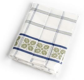 Kuchyňské utěrky, 3 ks, 45×65cm, 100% bavlna, zelená