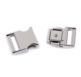 Spona opasková celokovová, šířka 25 mm, nikl černý