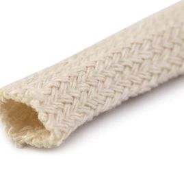 Oděvní bavlněná šňůra plochá 10mm sv.šedá