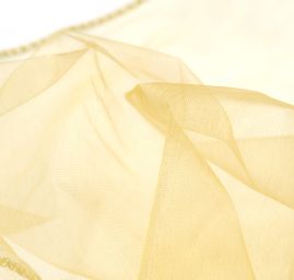 Organza dekorační pás 36 cm olivová