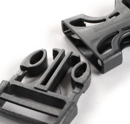 Spona trojzubec šířka 35 mm designová černá