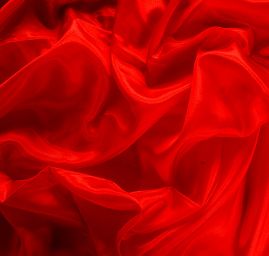 Hedvábný šál jednobarevný červený