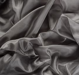 Hedvábný šál jednobarevný světlý antracit