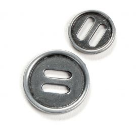 Knoflík kov nikl antik zin 38"