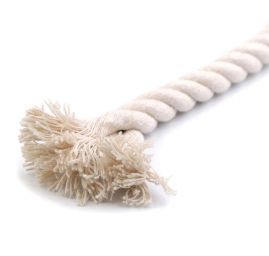 Oděvní bavlněná šňůra splétaná Ø10mm režná světlá
