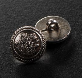 Knoflík plastový půlkulatý drobný vzor 24"