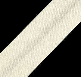 Šikmý proužek saténový zažehlený 2cm slonová kost