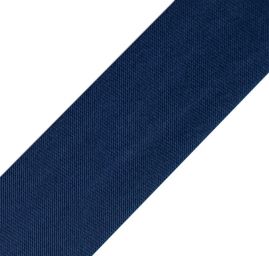 Šikmý proužek saténový zažehlený 18mm modrý