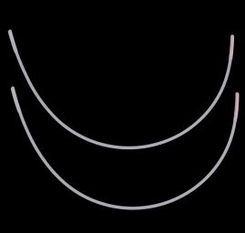 Kostice kov ploché vel. UK 40 délka 23 cm šířka 14,3 cm