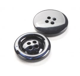 Knoflík oblekový 36" lem modrý