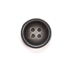 Knoflík oblekový 24" drobný lem šedý