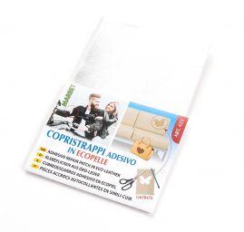 Záplata samolepící imitace kůže 10x16cm stříbrná