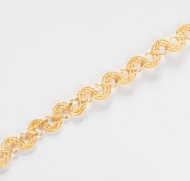 Prýmek leonský  vlnka zlaté barvy