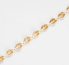 Prýmek leonský kapka zlaté barvy