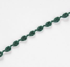 Oděvní prýmek kapka zelené barvy