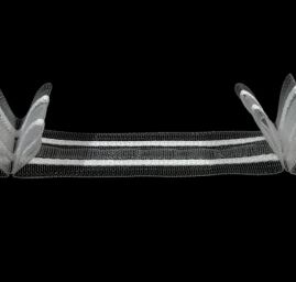 Záclonovka 2 skladová šíře 25 mm transparentní