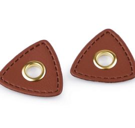 Průchodky koženkové našívací tm.béžové