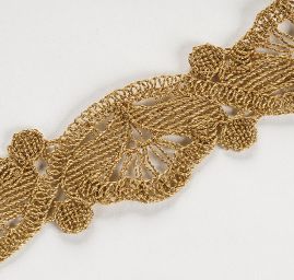 Krajková kvová stuha drobný romantický vzor