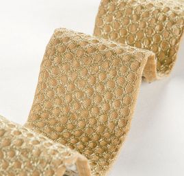 Šantungová stuha drobný geometrický vzor 