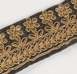 Šantungová stuha úzká drobné květy