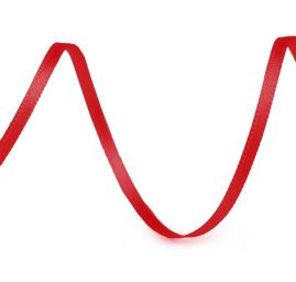 Atlasová stuha šíře 3mm červená