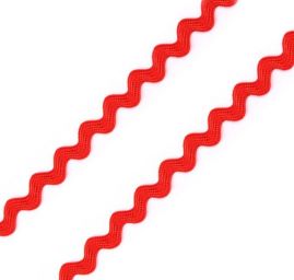 Hadovka vlnovka šíře 4mm červená