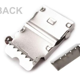 Kovová spona opasková s koncovkou 30mm nikl