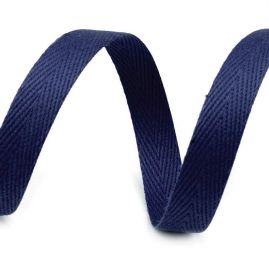 Keprovka - tkaloun šíře 10mm tm.modrá