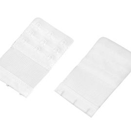 Prodloužení k podprsence šíře 55mm 3 řady/3 očka na gumě bílá