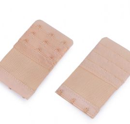 Prodloužení k podprsence šíře 55mm 3 řady/3 očka na gumě tělová