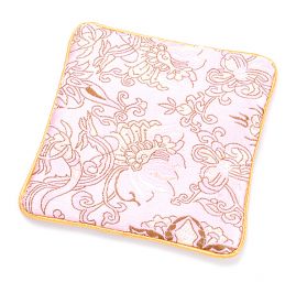 Elegantní brokátová taštička pastel růžová ornament