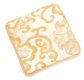 Elegnantí brokátová taštička zlatá ornament