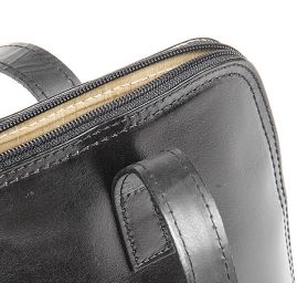 Kožená kabelka dámská černá malá