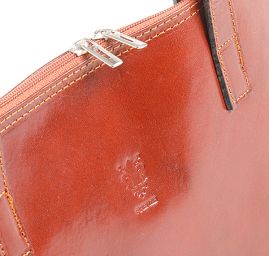 Kožená kabelka dámská hnědá malá