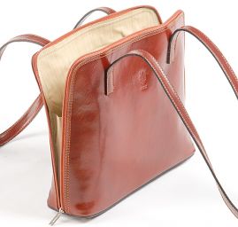 Kožená kabelka dámská hnědá malá