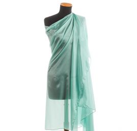 Hedvábný šál jednobarevný tykysový 