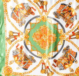 Šátek hedvábí/viskoza zelený