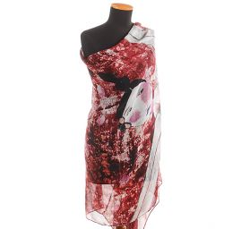 Velký šál viskoza mat postava vínově červená